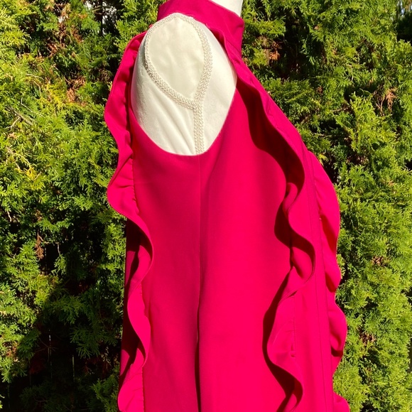 NWT TED BAKER Magenta Pink Cocktail Sleeveless Dress Prom Dress Office Party - Picture 4 of 7